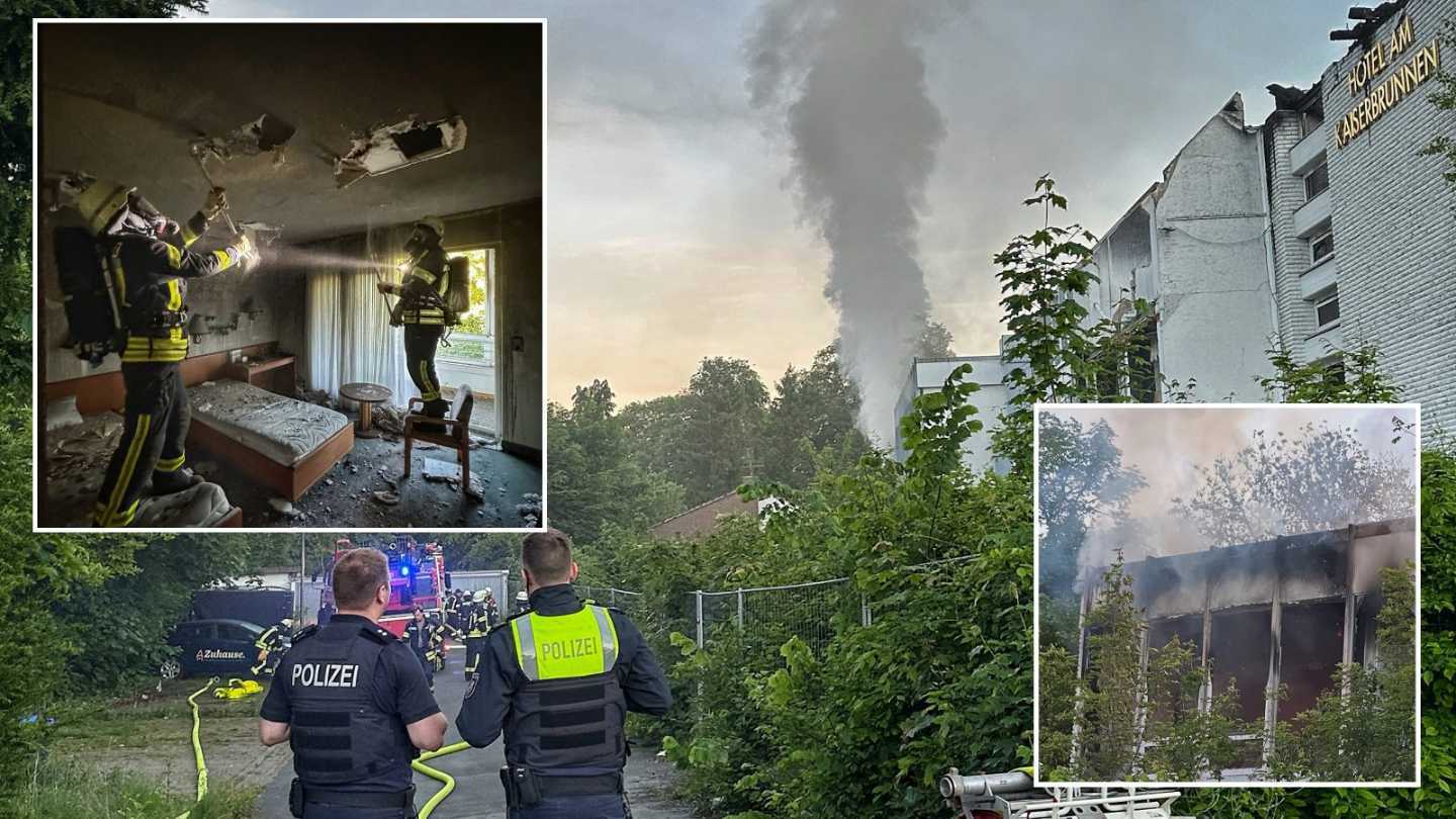 Erneut Feuer im ehemaligen Hotel „Am Kaiserbrunnen“
