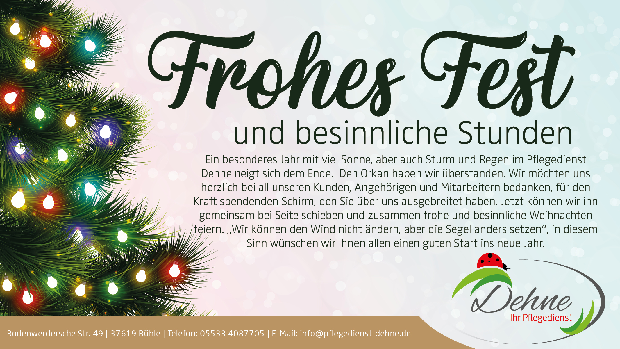 Pflegedienst Dehne Weihnachten